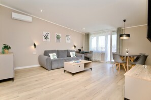 Family Apartment, Balcony | Living area - Łagiewniki Apartments Free Parking (Kraków)