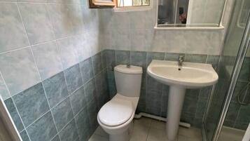 Een haardroger, handdoeken