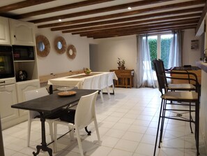 Dining - Peaceful cottage in Estivareilles, heated pool, pets allowed (Estivareilles)
