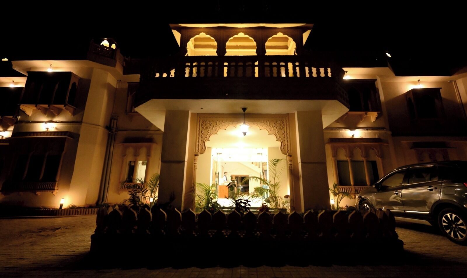 Front of property - evening/night