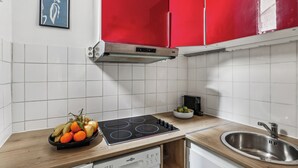 City Apartment, 1 Double Bed with Sofa bed, Non Smoking, City View | Private kitchen - Bright 1BR Steps from Canal Saint-Martin (Paris)