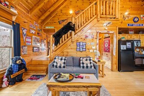 TV, fireplace - Nascar Nation | By Colonial Properties (Sevierville)