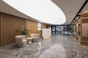 Lobby - Zabrska 15 Katowice | Elegant studio apartment with balcony | Parking | Balcony (Katowice)