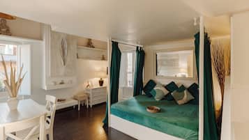 Literie de qualité supérieure, couette en duvet d'oie, minibar