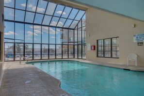 Indoor pool - Oceanfront Condo with indoor pool + Free Attraction Tickets! (North Myrtle Beach)