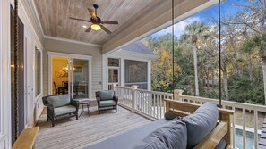 Terrace/patio - 103 Mooring Buoy - Brand-New to Rental Market Palmetto Dunes Luxury Home - 4 Rows from Beach (Hilton Head Island)