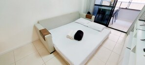 Apartemen Basic | Wi-Fi gratis dan seprai linen