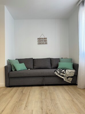 Apartamento Estudio 9 | Zimmersafe, Verdunkelungsvorhänge, Bügeleisen/Bügelbrett