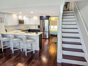 Microwave, coffee/tea maker - Beachfront 3 Bedroom Condo Just Steps to the Atlantic Ocean! Dune Village #7 (Ocean City)