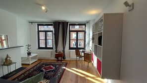 Apartment, 1 Bedroom, Balcony | Living area - Charming Apartment at Heart of Brussels-marolles (Brussels)