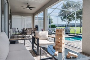 Outdoor dining - Magic & Muggles: Private Pool/Spa, BBQ, Game Room! (Kissimmee)