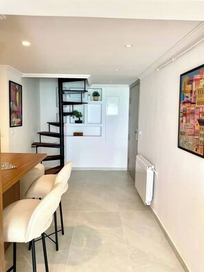 Apartment, 2 Bedrooms, Balcony | Interior - L'écume Blanche - Apartment With Feet in the Water (La Marsa)