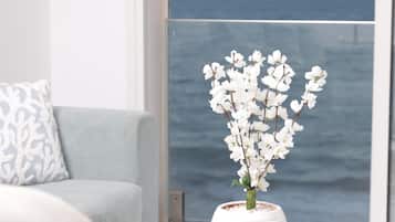 Apartamento, 2 quartos, sacada | Sala de estar