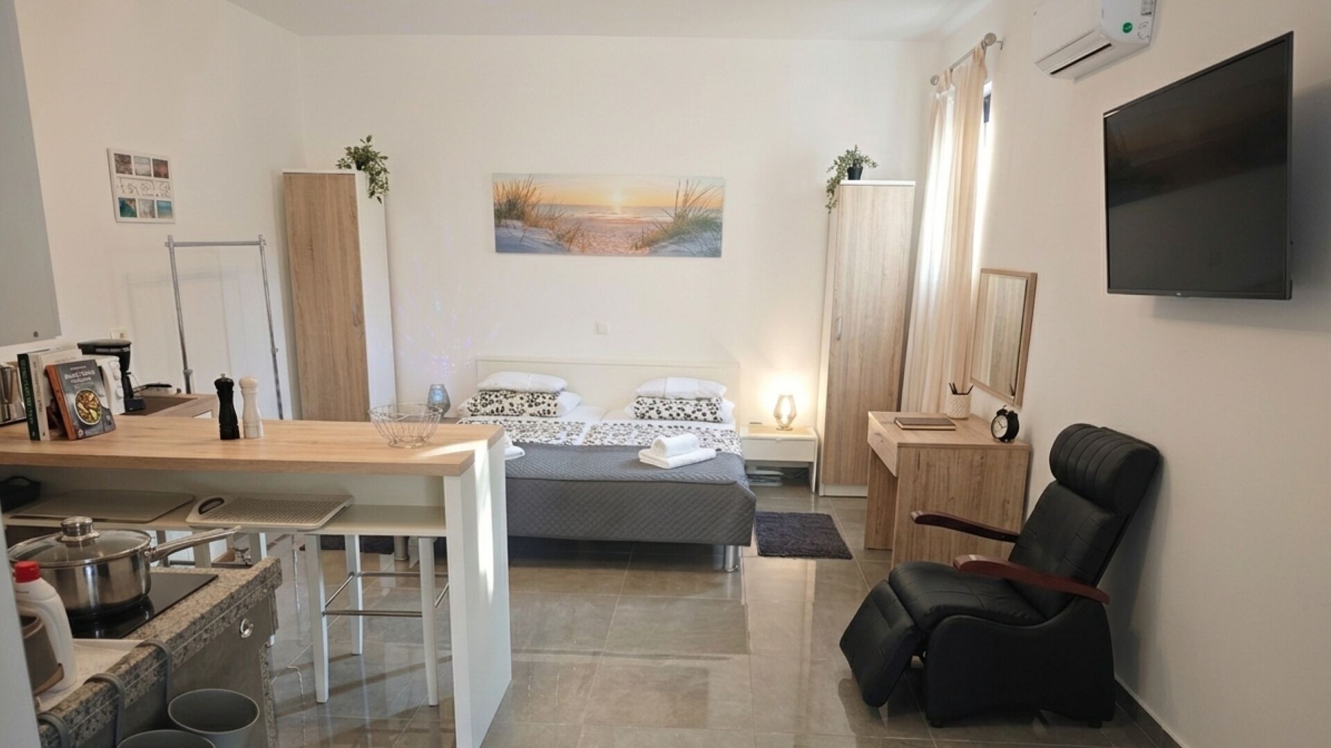 Wifi gratis y ropa de cama