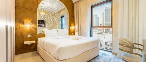 1 soverom, safe på rommet, strykejern/-brett og wi-fi (inkludert)