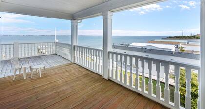 Soundfront Living with Ocean Views, Private Dock & Pool