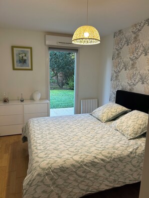 2 habitaciones, cuna de viaje, wifi gratis y ropa de cama 