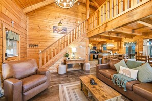 Smart TV, fireplace, video games