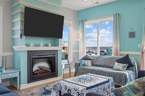 Smart TV - Aah to Zen #209 - Dog-Friendly Ocean-View Retreat with Hot Tub and Game Room! (North Topsail Beach)
