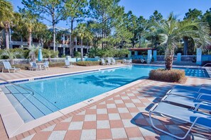 A heated pool - Steps to Pool & Beach, Ground-Floor Gulf Place Getaway & 7th Night Free! (Santa Rosa Beach)