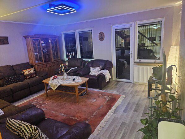 Fernseher, Kamin