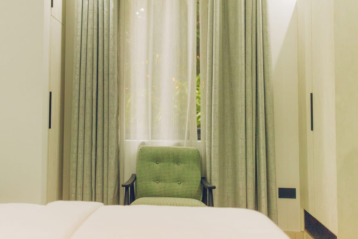 Apartment, 2 Schlafzimmer | Laptopgeeigneter Arbeitsplatz, Verdunkelungsvorhänge