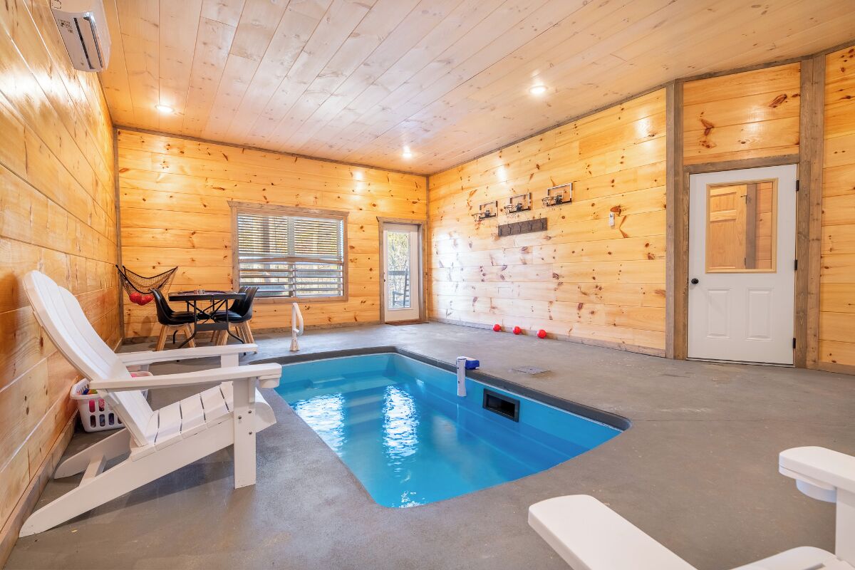 Indoor pool, a heated pool