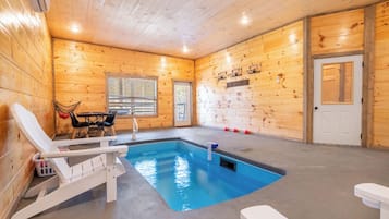 Indoor pool, a heated pool