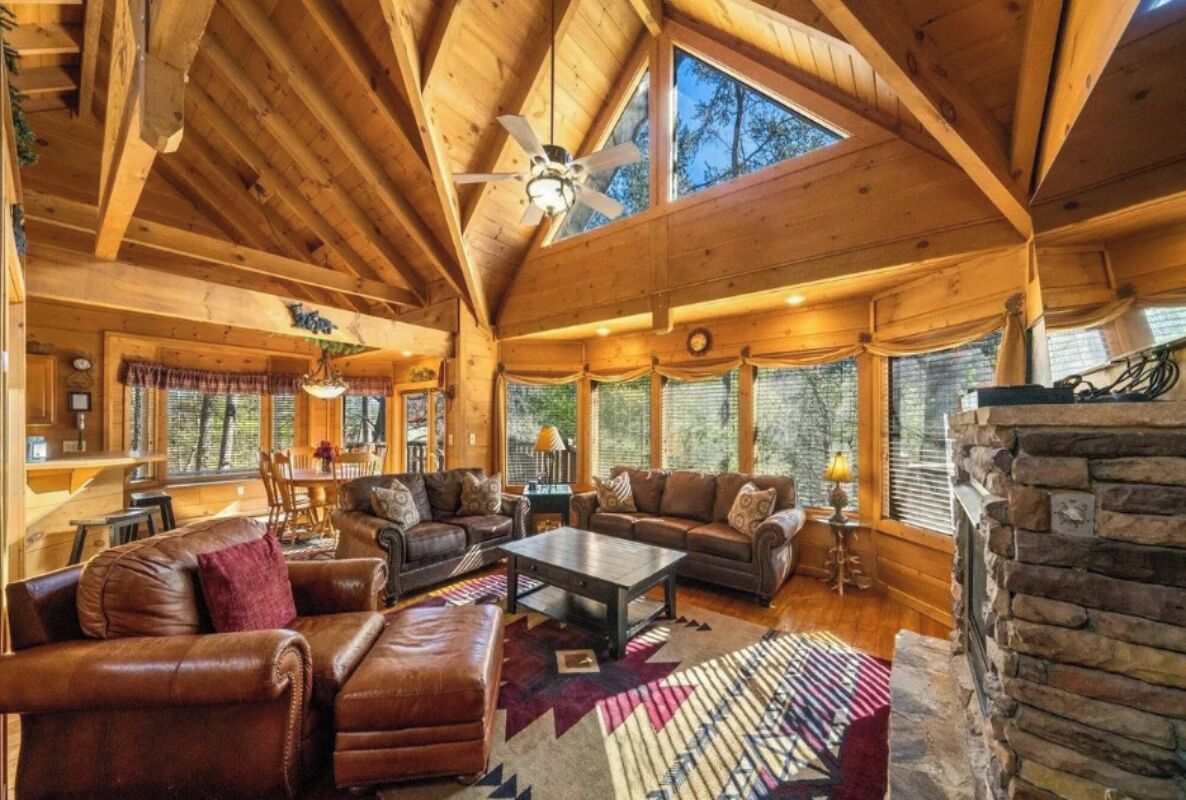 TV, fireplace, DVD player