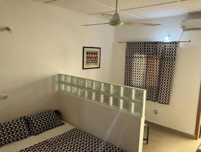 Accommodation 100 m from the beach