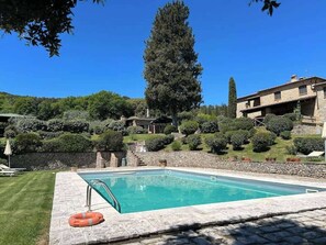 Pool - Podere Casanova Ruber - View of San Gimignano (San Gimignano)