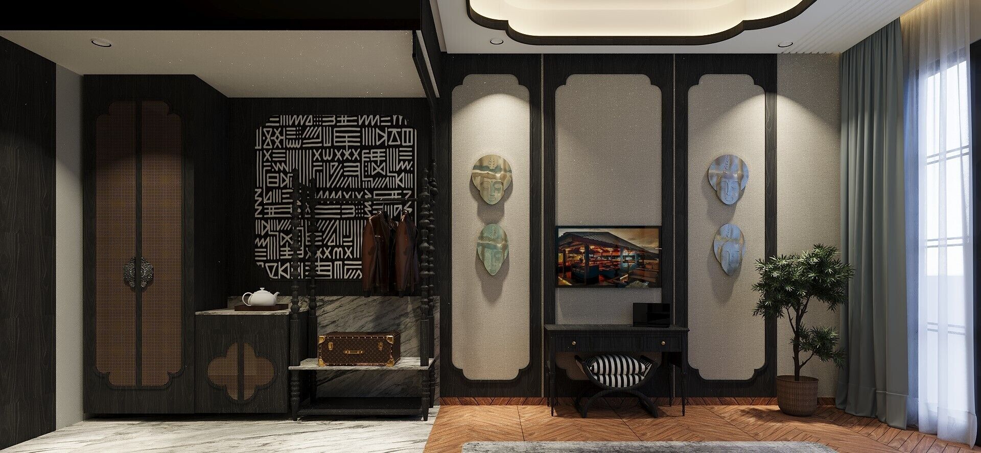 Két bảo mật tại phòng, bàn, bàn ủi/dụng cụ ủi quần áo 