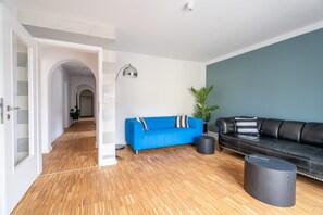 Living area - Apartment 'Willys Family-' with Balcony and Wi-Fi (Hohberg)