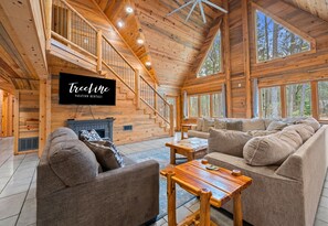 Smart TV, fireplace, table tennis