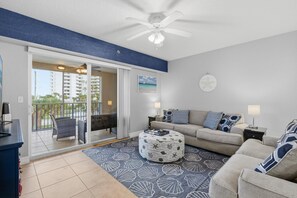 Condo, Multiple Beds (Oceanwalk 12-302) | Living area - Oceanwalk 12-302 (New Smyrna Beach)