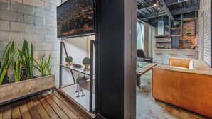 Leilighet – deluxe, byutsikt | Oppholdsområde