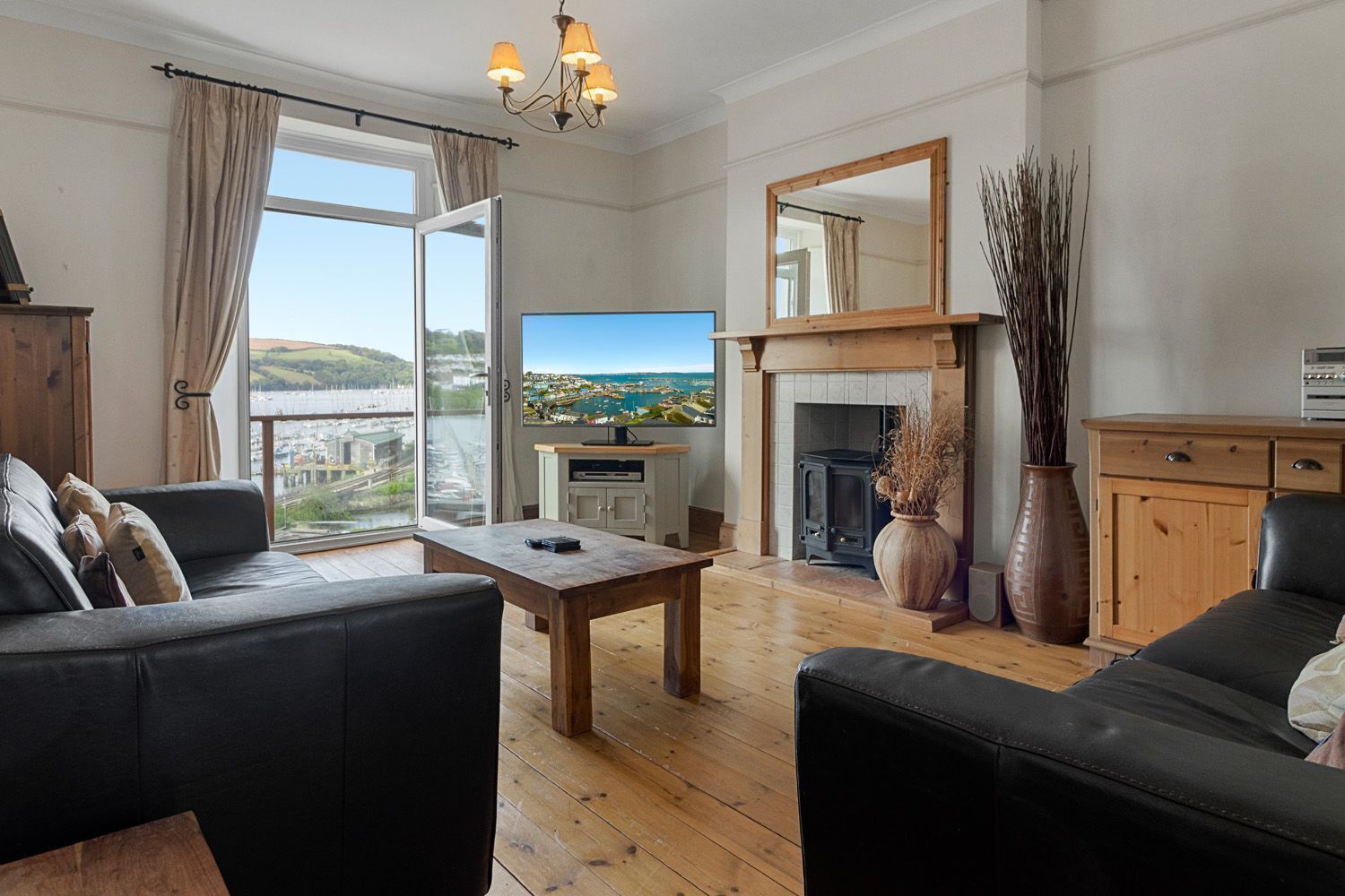 TV, DVD player, books