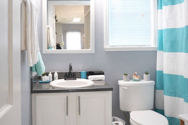 Towels, soap, toilet paper
