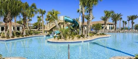 Piscine extérieure, piscine chauffée