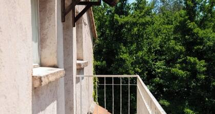 Quiet, cocooning apartment 1.2km from the center. Mountain and river views nearby