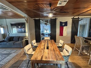 Dining - Stay at the 1905 TX Farmhouse•Cowboy Pool+Fire Pit (Llano)
