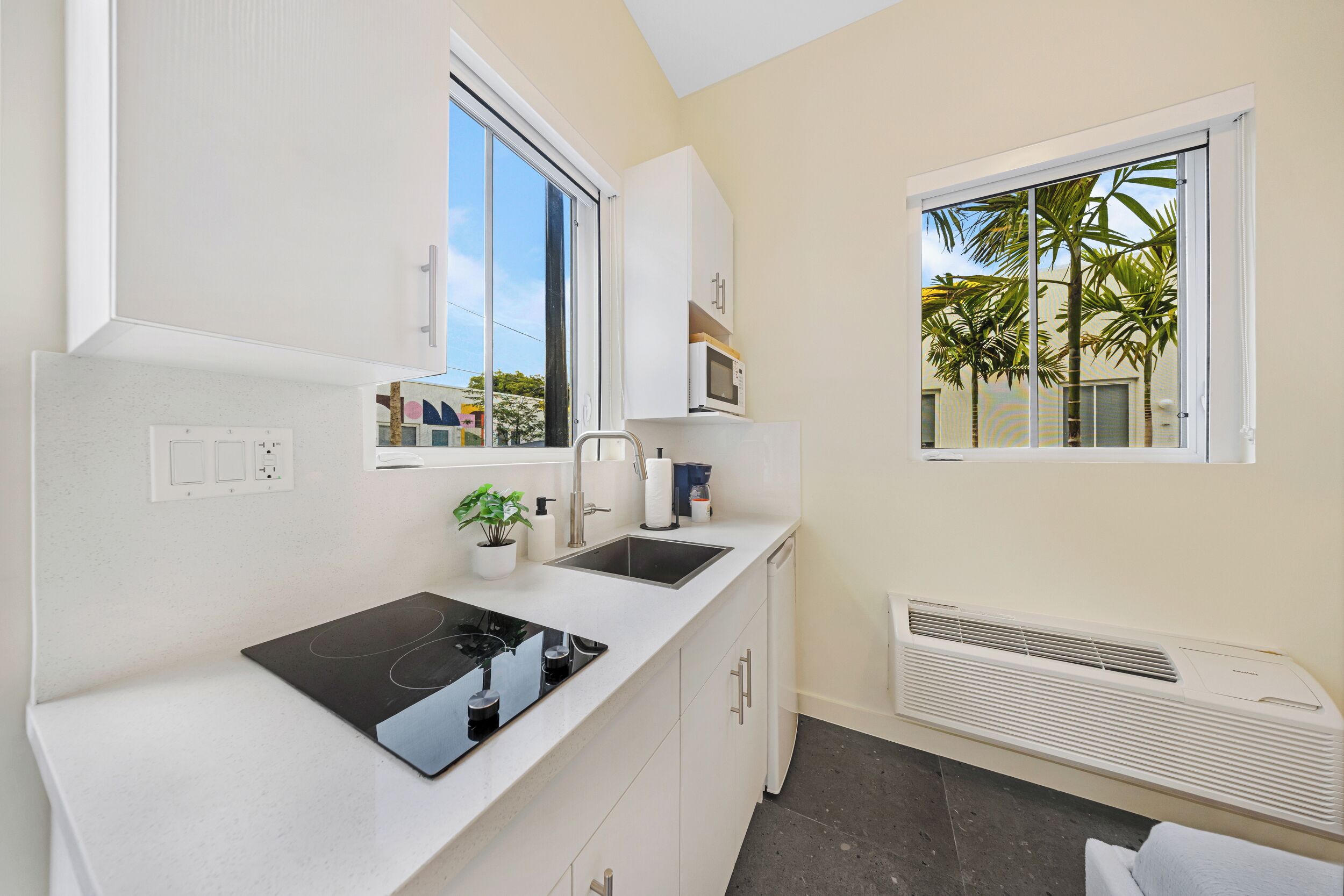 Standard Studio | Private kitchen | Microwave, stovetop