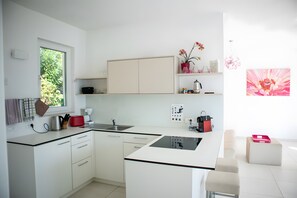 Kühlschrank, Ofen, Herdplatte, Geschirrspüler