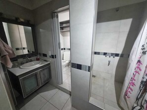 Shower, hair dryer, bidet, towels - LA HELICE: Artistic and inhabited house, meters from downtown and the sea!!! (Puerto Madryn)