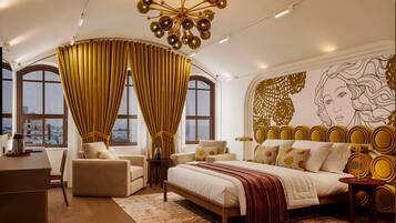 Chambre Double Exécutive | Draps en coton égyptien, literie de qualité supérieure