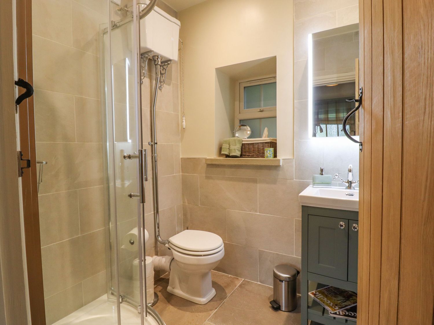 Shower, hair dryer