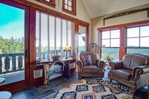 House, Multiple Beds, Hot Tub, Mountain View (8 Br: Sanctuary Slopeside 1) | Living area - Slope Side 8 BR at Sanctuary Majestic Mountain Top Estate 4800 Square Feet of Quality Sleeps 16 (Snowshoe)