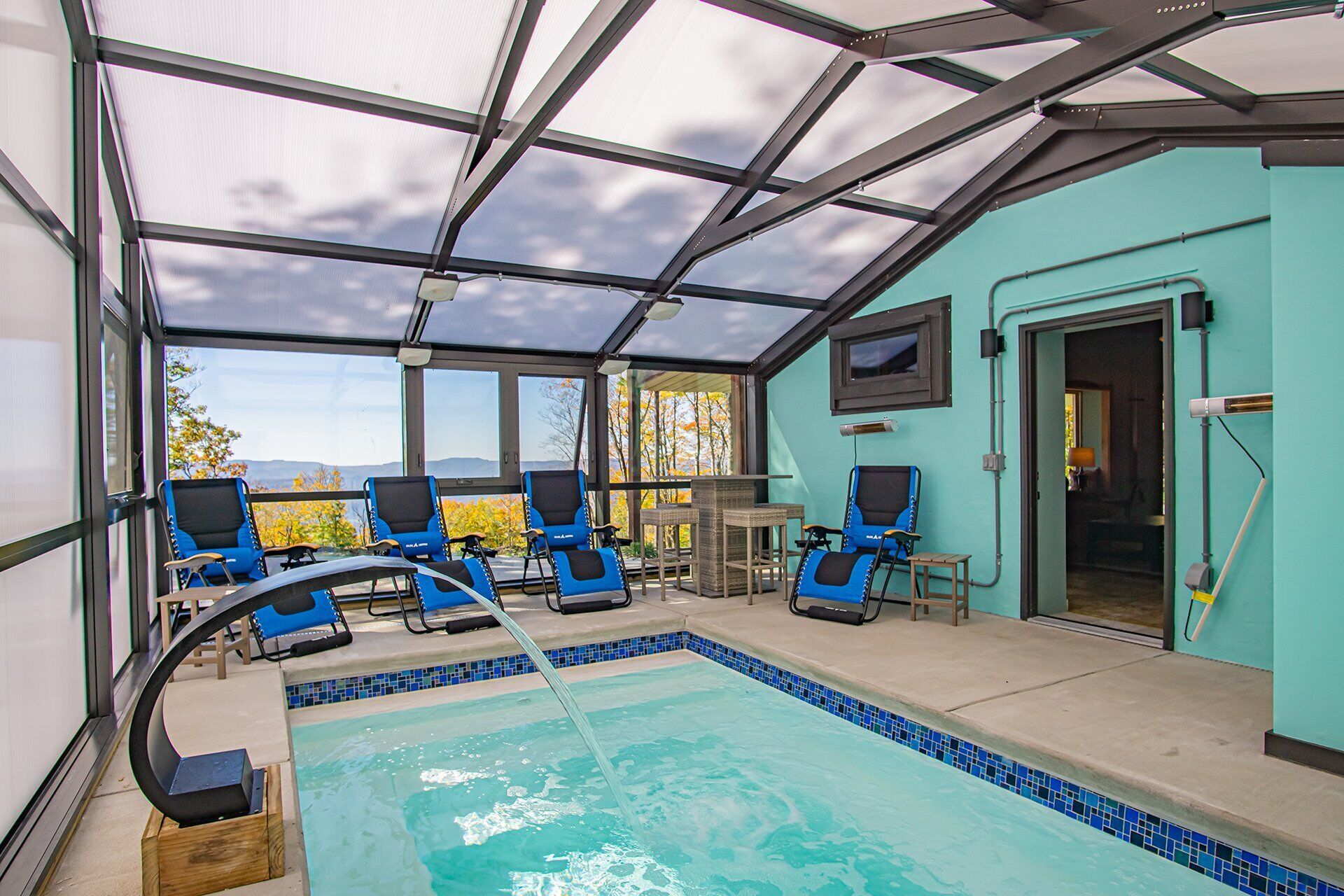 Indoor pool, outdoor pool