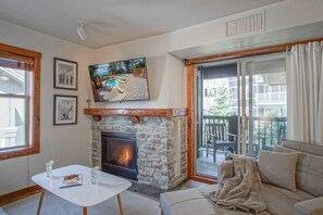 Condo, Multiple Beds, Hot Tub, Mountain View (1 Br: Rimfire 342) | Living area - Rimfire 342: Memory Maker, Walk to Shops, Slope Side (Snowshoe)