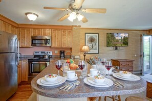 Condo, 1 Queen Bed with Sofa bed, Balcony, Mountain View (1 Br: Powderidge 01) | Private kitchen - Powderidge 1 Hideaway Slope Side (Snowshoe)